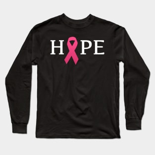 Hope pink ribbon-women Long Sleeve T-Shirt